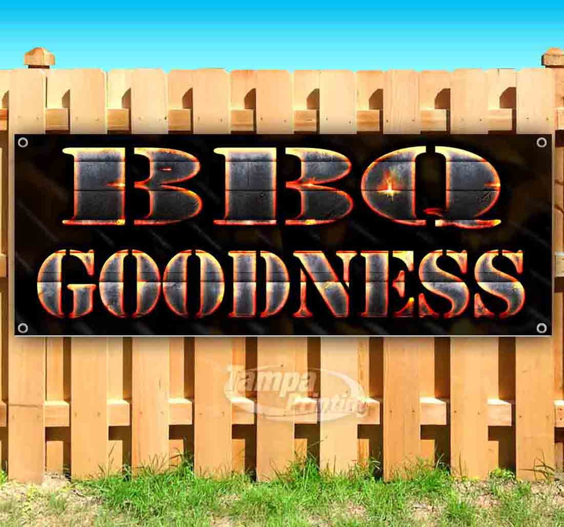 BBQ Goodness 13 oz Vinyl Banner With Metal Grommets - Walmart Business ...