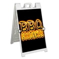 thumbnail image 1 of BBQ Goodness (24" X 36") Deluxe A-Frame Signicade, Includes 2 Removable Panels & Stand, 1 of 4