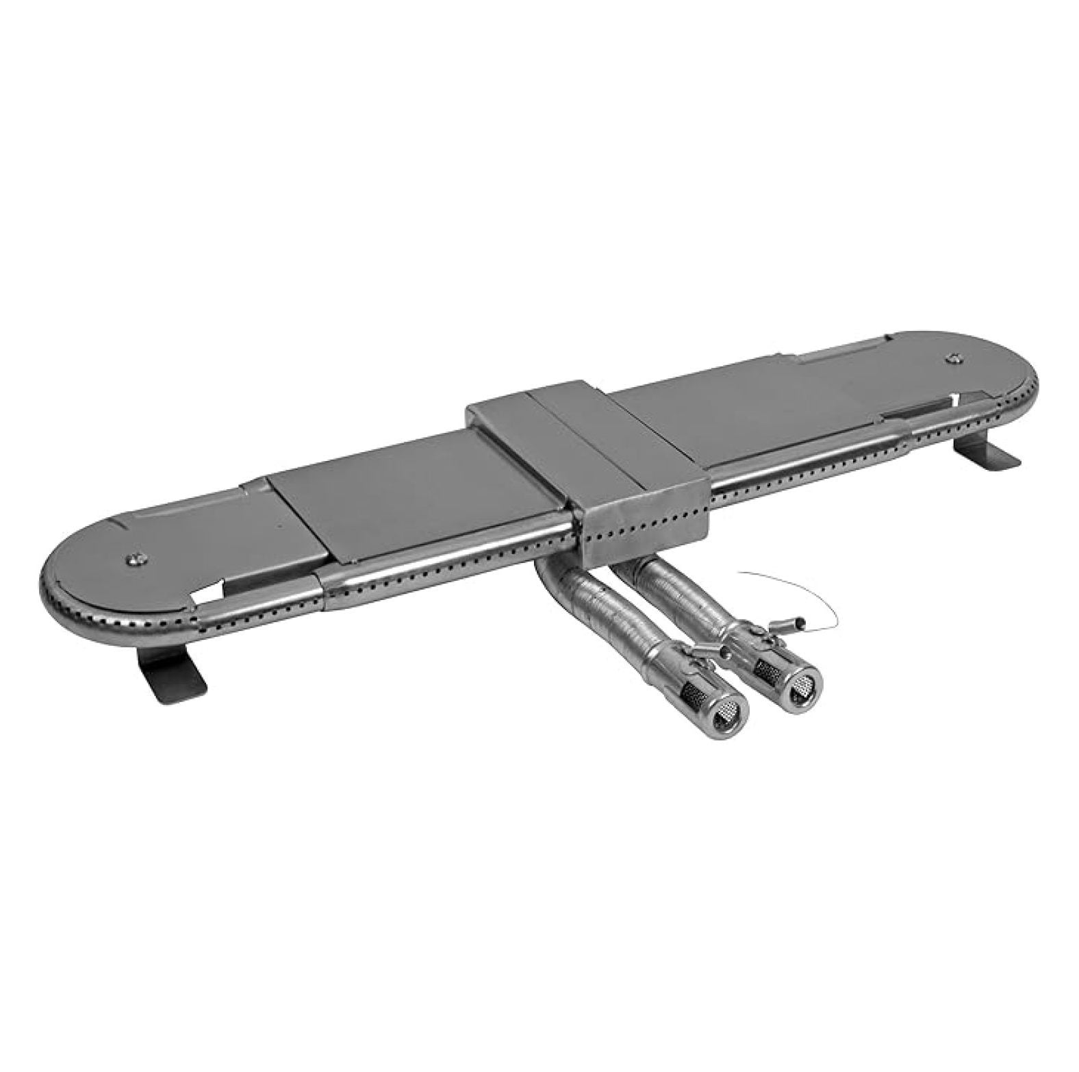 Universal Replacement BBQ Grill Burner – Adjustable Oblong Tube, Fits 15-22 Inches-590117