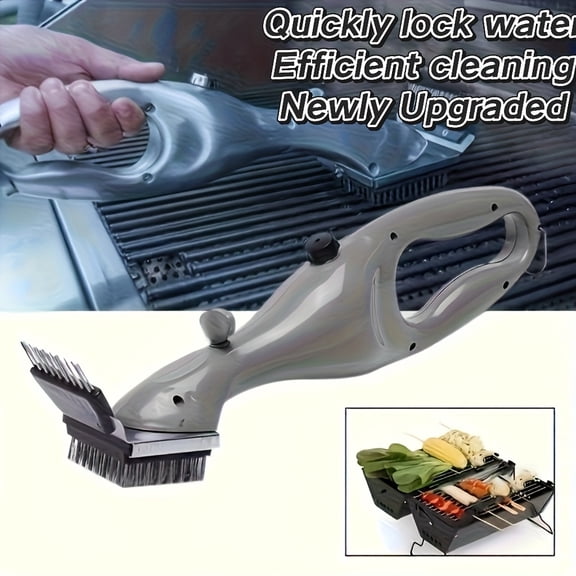 BBQ Grill Cleaning Kit with Steam Cleaner Scraper and Brush, Complete Tool Set with Gift Box