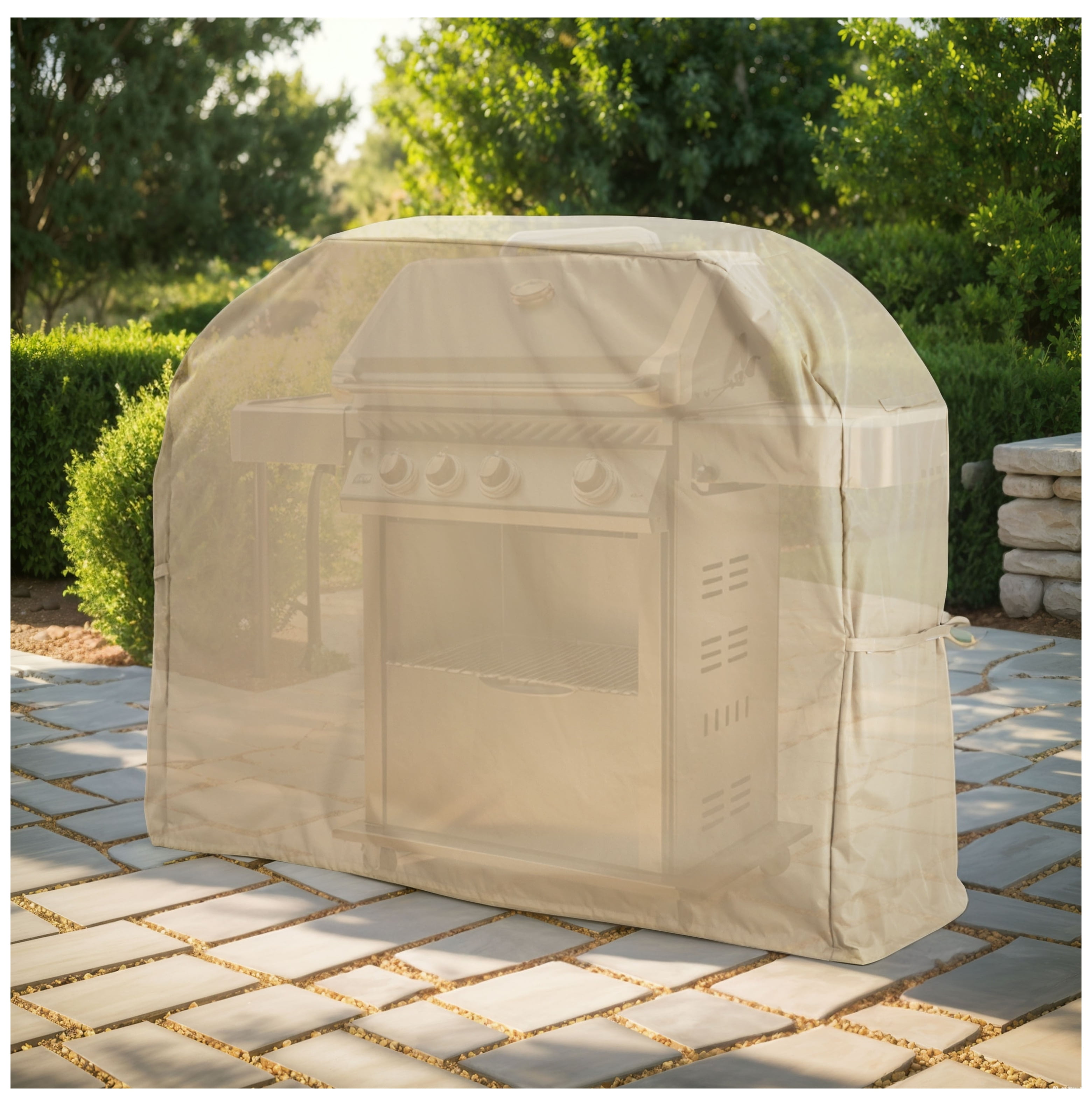 BBQ Grill Cover SHIELD Weatherproof Grill Cover Heavy Duty Water