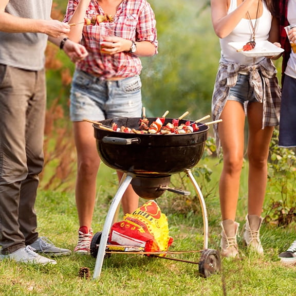 BBQ Grill Grate Replacement Grid Heavy Duty Stainless Steel Cooking Rack Portable Round Metal Barbecue Mesh for Camping Outdoor Picnic Kettle Grill Cooking