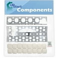 thumbnail image 1 of BBQ Grill Heat Shield Plate Tent Replacement Parts for Turbo 750-0058-4BRB - Compatible Barbeque Stainless Steel Flame Tamer, Guard, Deflector, Flavorizer Bar, Vaporizer Bar, Burner Cover 16 1/2", 1 of 4