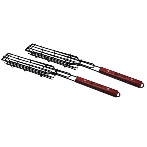 BBQ Grill Kabob Basket full length 2 pieces