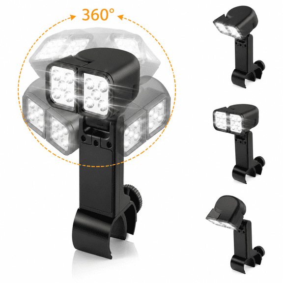 BBQ Grill Light with 360 Rotation, Outdoor Cooking Lamp for Night Grilling, Waterproof Camping BBQ Accessory for Patio Garden