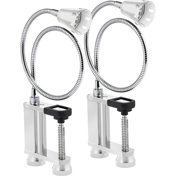BBQ Grill Lights Magnetic Base Super-Bright LED Lights-360 Degree Flexible Gooseneck, Weather Resistant, Task Lighting Barbecue Grilling Gifts for Men Dad Husband (Silver, 2 Pack)