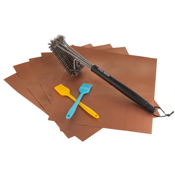 BBQ Grill Mats Gold / Copper Set