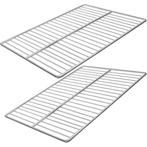 BBQ Grill Mesh Metal Stainless Steel Barbecue Grill Grates Replacement - Barbecue Grilling Grid Wire Mesh, Multifunction Cooking Net for Outdoor Grill 2 Pack (15 3/4''*11 13/16'')