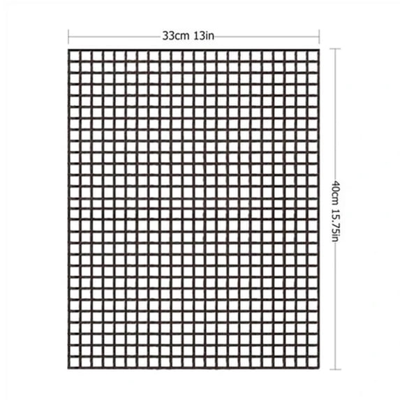 BBQ Grill Net Rectangle Wire Mesh Non-stick Meat Oven Grill Holder