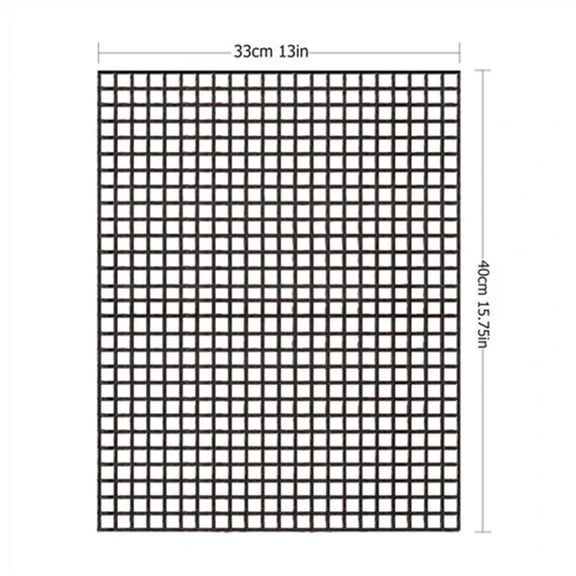 BBQ Grill Net Rectangle Wire Mesh Non-stick Meat Oven Grill Holder