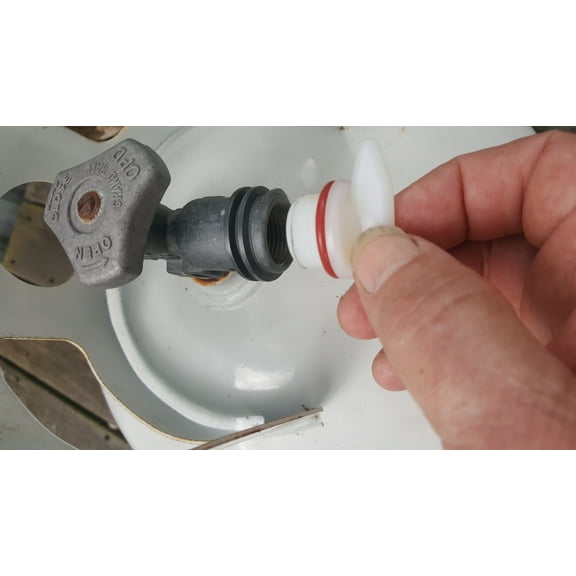 BBQ Grill Propane LP Tank Valve Threaded Plugs, 4-Pack, Fits 20-40 lb Cylinders