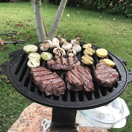 BBQ Grill Set for Patrol Rocket Stove, Grill with cast Iron Rack, Unique Barbecue Grill Set, Ultimate Outdoor Camping Backpacking Cooking Gear