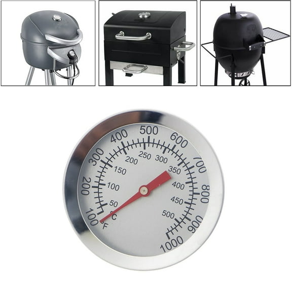 BBQ Grill Temperature Stainless Steel Barbecue Thermometer Dial DisplayGauge Oven Temperature Meters Kitchen Household Accessories