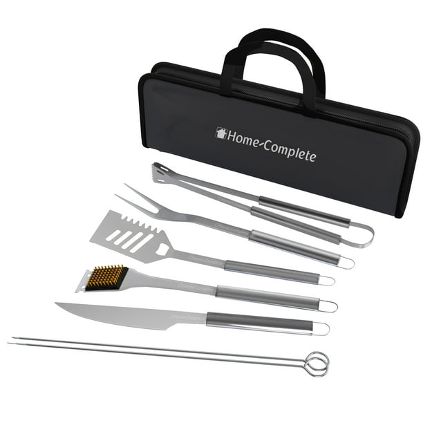 BBQ Grill Tool Set, Stainless Steel Barbecue Grilling Accessories with ...