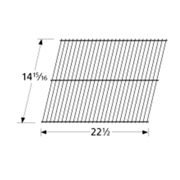 BBQ Grill Weber Grill 1 Piece Porcelain Steel Wire Cooking Grid 14 15/16" x 22 1/2" BCP58671 - Default