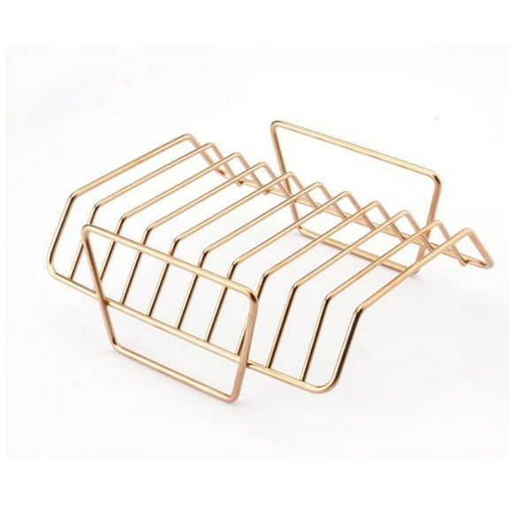 BBQ Grilled Rib Rack Thickened Barbecue Tool Lamb Chop Grill Portable Simple