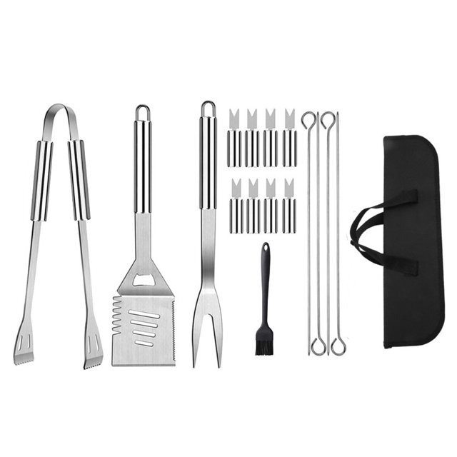 BBQ Grilling Accessories 16 Pcs Set, Stainless Steel Grill Tools