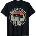 thumbnail image 1 of BBQ Grilling Smoking Retro Vintage You Can't Beat My Meat T-Shirt, 1 of 4