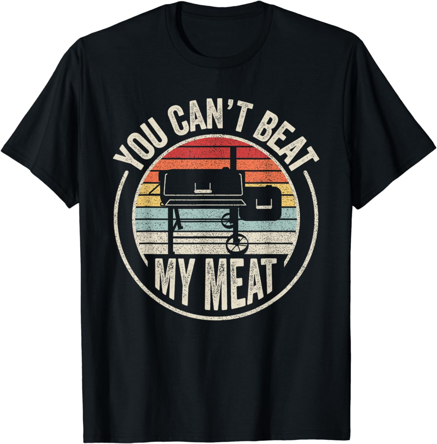 BBQ Grilling Smoking Retro Vintage You Can't Beat My Meat T-Shirt ...