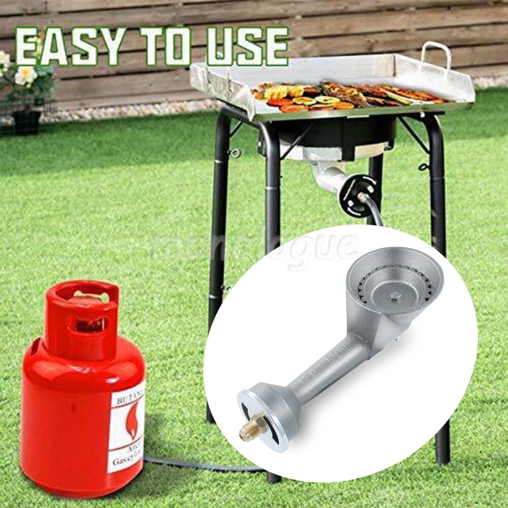 BBQ High Pressure Propane Cast-Iron Round Burner Head with Orifice ...