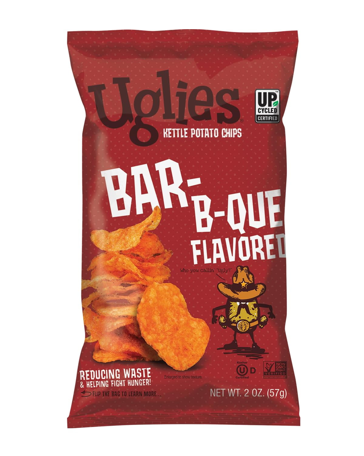 BBQ KettleCooked Potato Chips, GlutenFree , KosherFriendly Chips