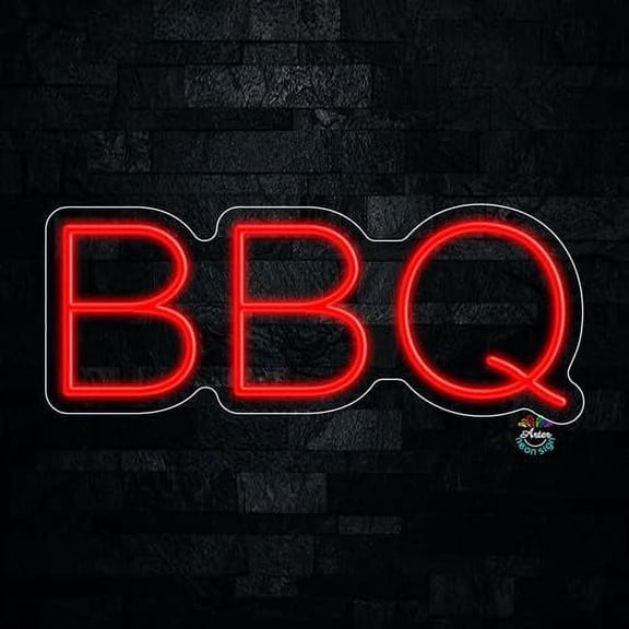 BBQ LED Neon Sign 22"L x 9"H #32060