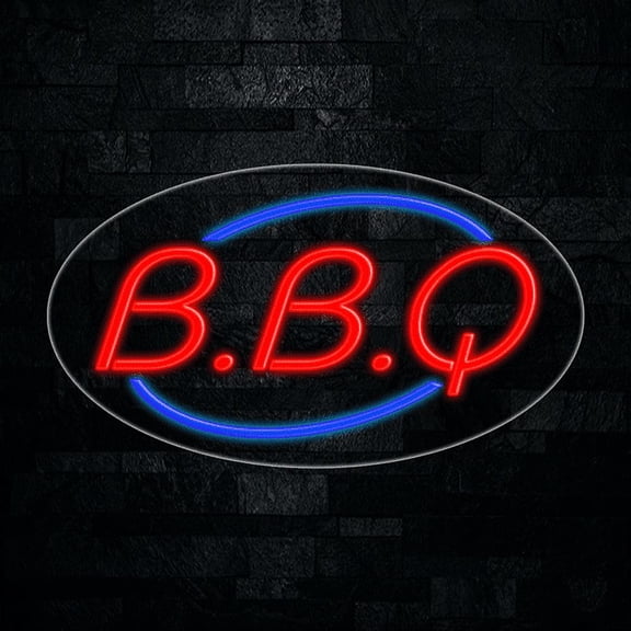 BBQ LED Neon Sign 28"L x 16"H #34089