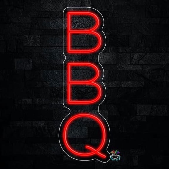 BBQ LED Neon Sign 8"L x 24"H #32061