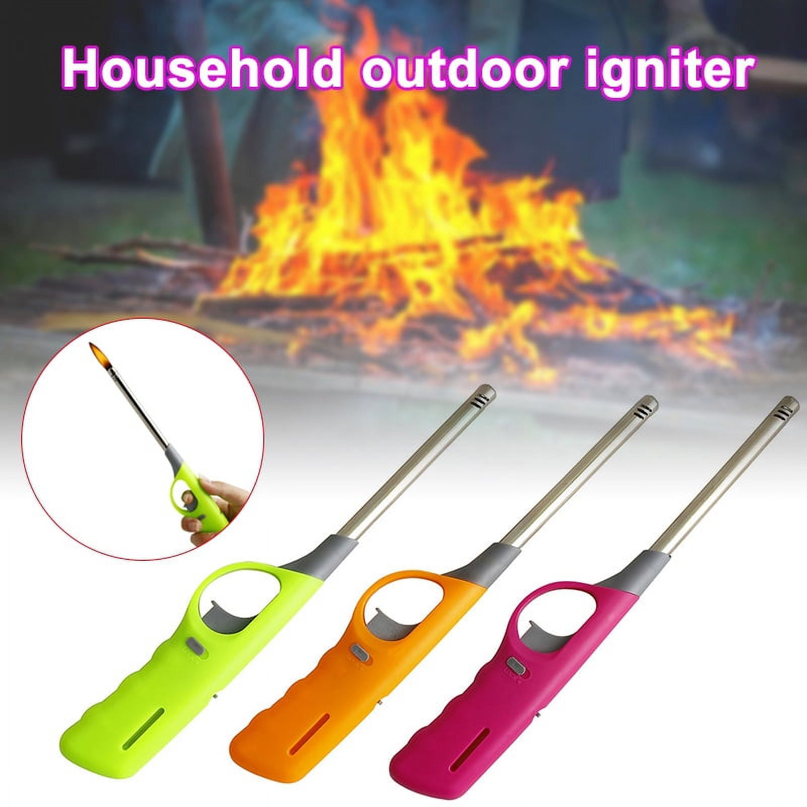 BBQ Lighters Refillable Safety Gas Candle BBQ Fire Lighter for Home ...