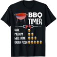 thumbnail image 1 of BBQ Lover Timer Smoker Steak Rib Lamb Filet Flank T-ShirtMen and women, Black T-shirt, size: Extra large, 1 of 4