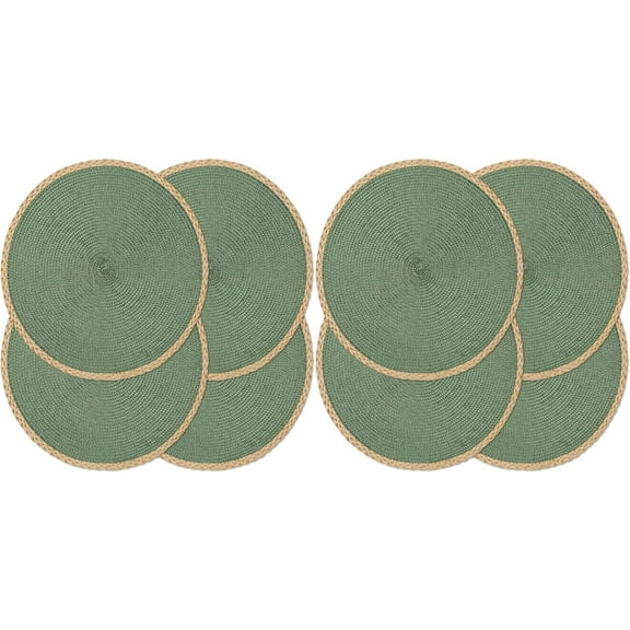 BBQ Mat,Heat Resistant Placemats, PP Material Foldable Table Mats, Oil Proof, Thermal Insulation, Set of 6, for Dining Table, Picnic, Cafe, Washable, Easy to Clean, Home & Commercial Use