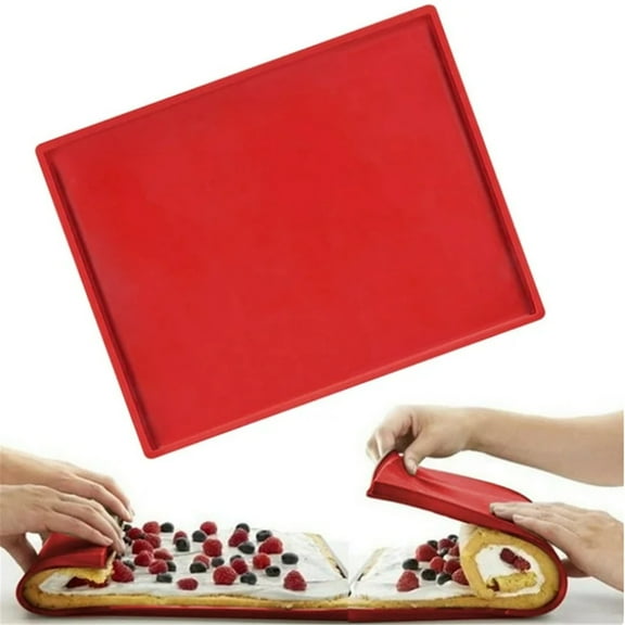BBQ Mat,Silicone Baking Mat, Reusable Non-Stick Oven Liner Sheet for Cookies, Pastry, Dehydrating, Heat Resistant up to 480°F, Dishwasher Safe (12x10 Inch, Multiple Colors)