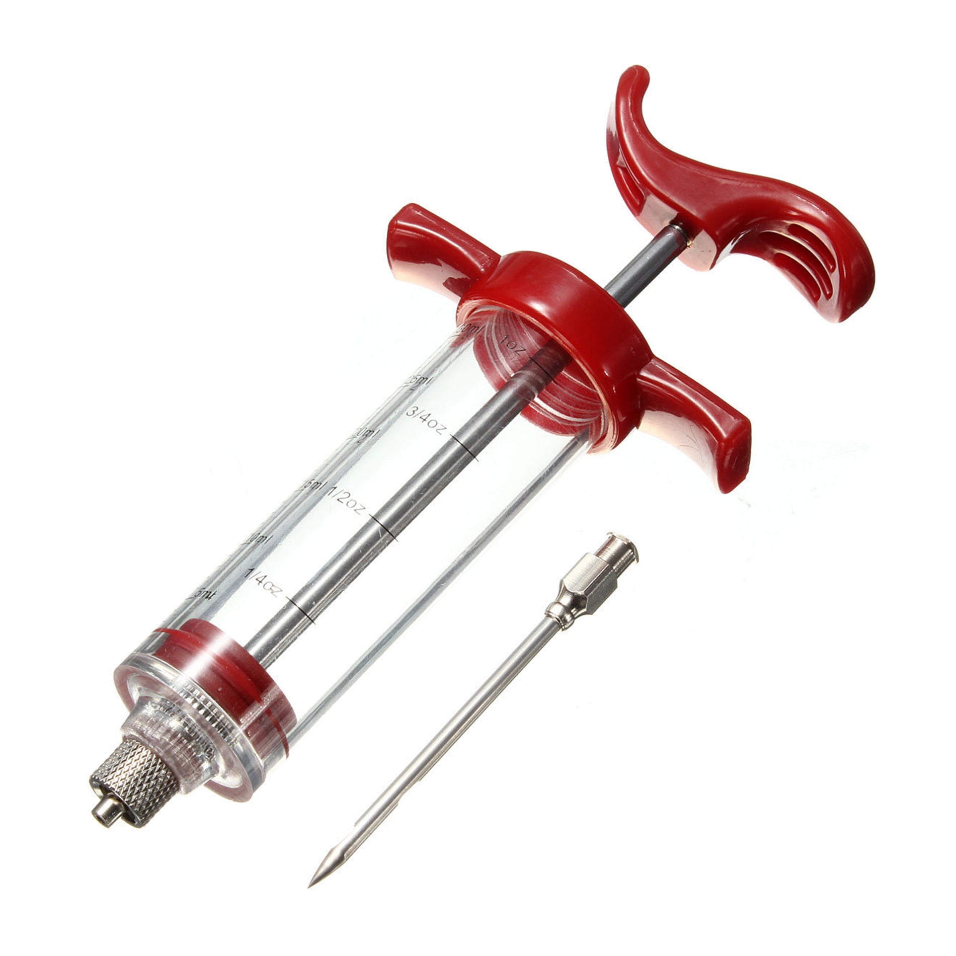 Heavy Duty Stainless Steel Marinade Injector Syringe for Meat, Flavor  Injection Kit for BBQ by KapStrom