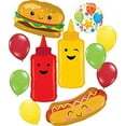 thumbnail image 1 of BBQ Party Cookout Picnic Tailgating Balloon Bouquet Decorations 11 pcs, 1 of 9