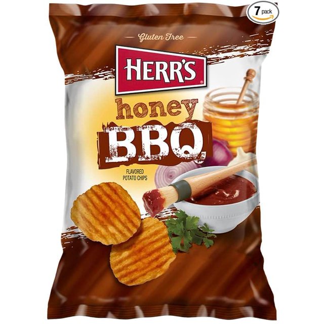 BBQ Potato Chips 1 Oz. Pack of 7
