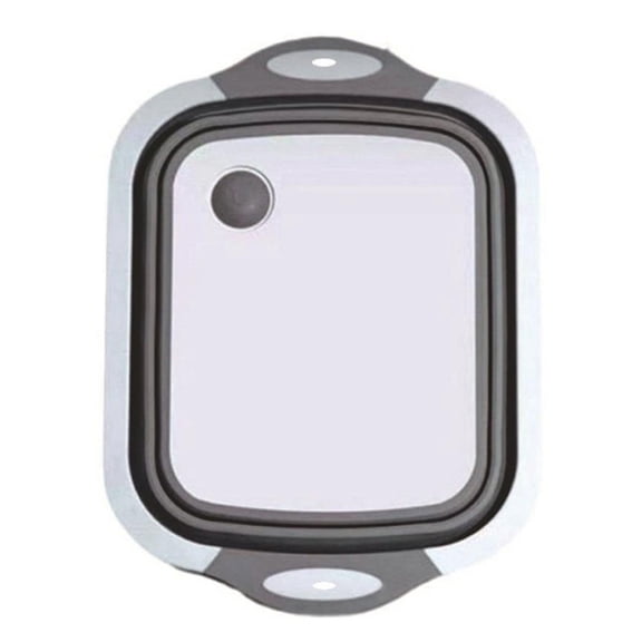 BBQ Prep Tub, Collapsible Meal Prep Tub, 2-in-1 Kitchen Sink and Cutting Board, for Washing Fruits Vegetables, Space Saving Food Preps Container.