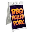 thumbnail image 1 of BBQ Pulled Pork (24" X 36") Standard A-Frame Signicade, Includes Decal Applied To Stand, 1 of 4