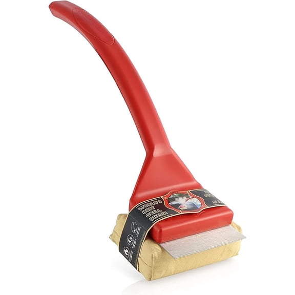 BBQ Replaceable Cleaning Head, Bristle Free - Durable and Unique Grill Tools for Cast Iron or Stainless-Steel Grates, Barbecue Cleaner (Replaceable Head)