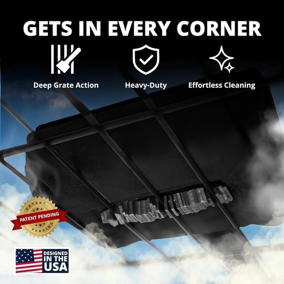 BBQ Replaceable Scraper Cleaning Head, [Rescue-Upgraded], Bristle Free,  and  Scraper Tools for Cast Iron or Stainless-Steel Grates, Barbecue Cleaner ( Head)