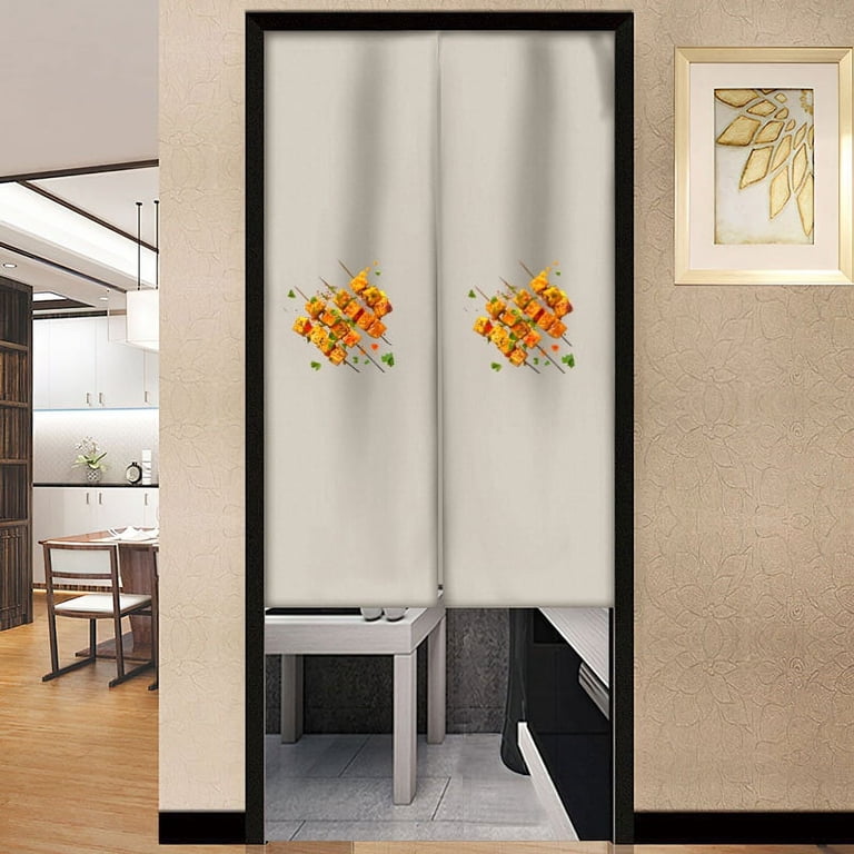 BBQ Restaurant Door Curtains Barbecue Theme Japanese Curtain BBQ