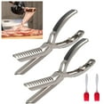 thumbnail image 1 of BBQ Rib Membrane Removal Tool Kit - Stainless Steel Accessory for Safe and Easy Rib Prep (2-Pcs), 1 of 5