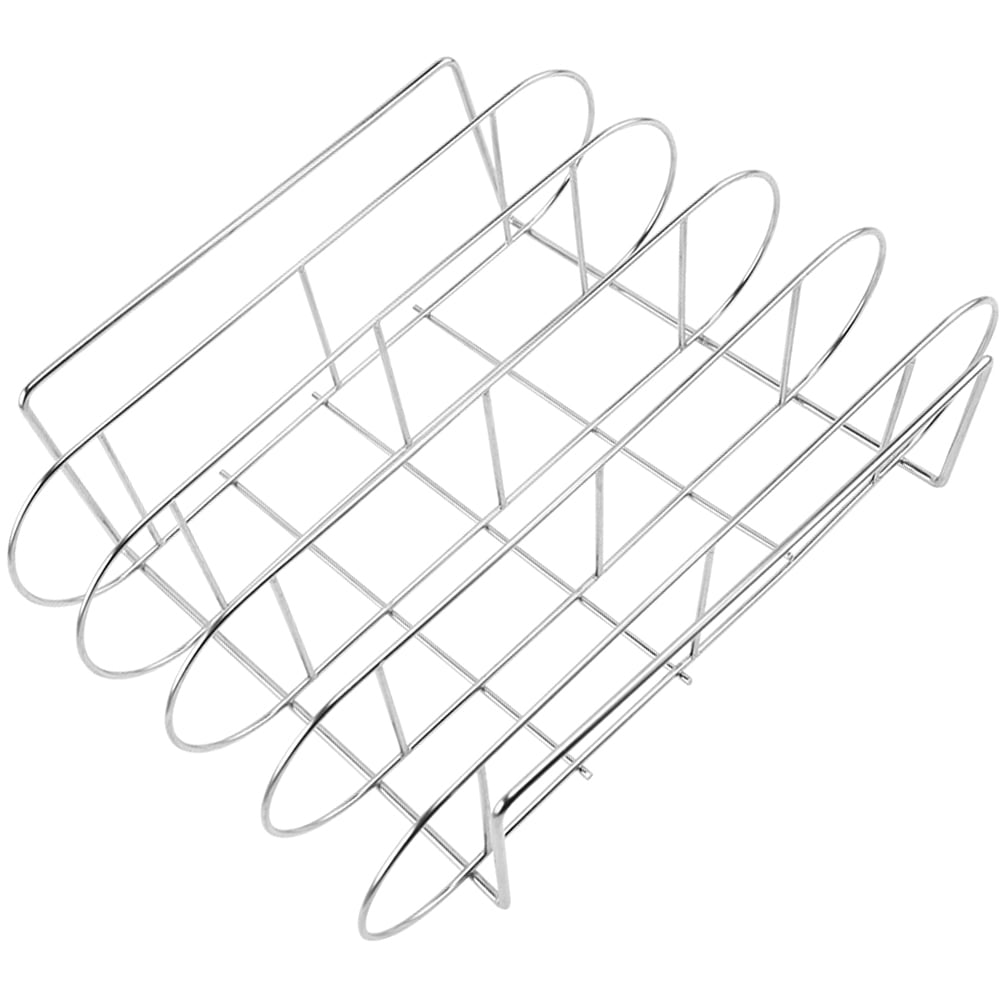 Qiysamall BBQ Rib Rack Mental Rib Rack Holder Party Picnic Rib Holder