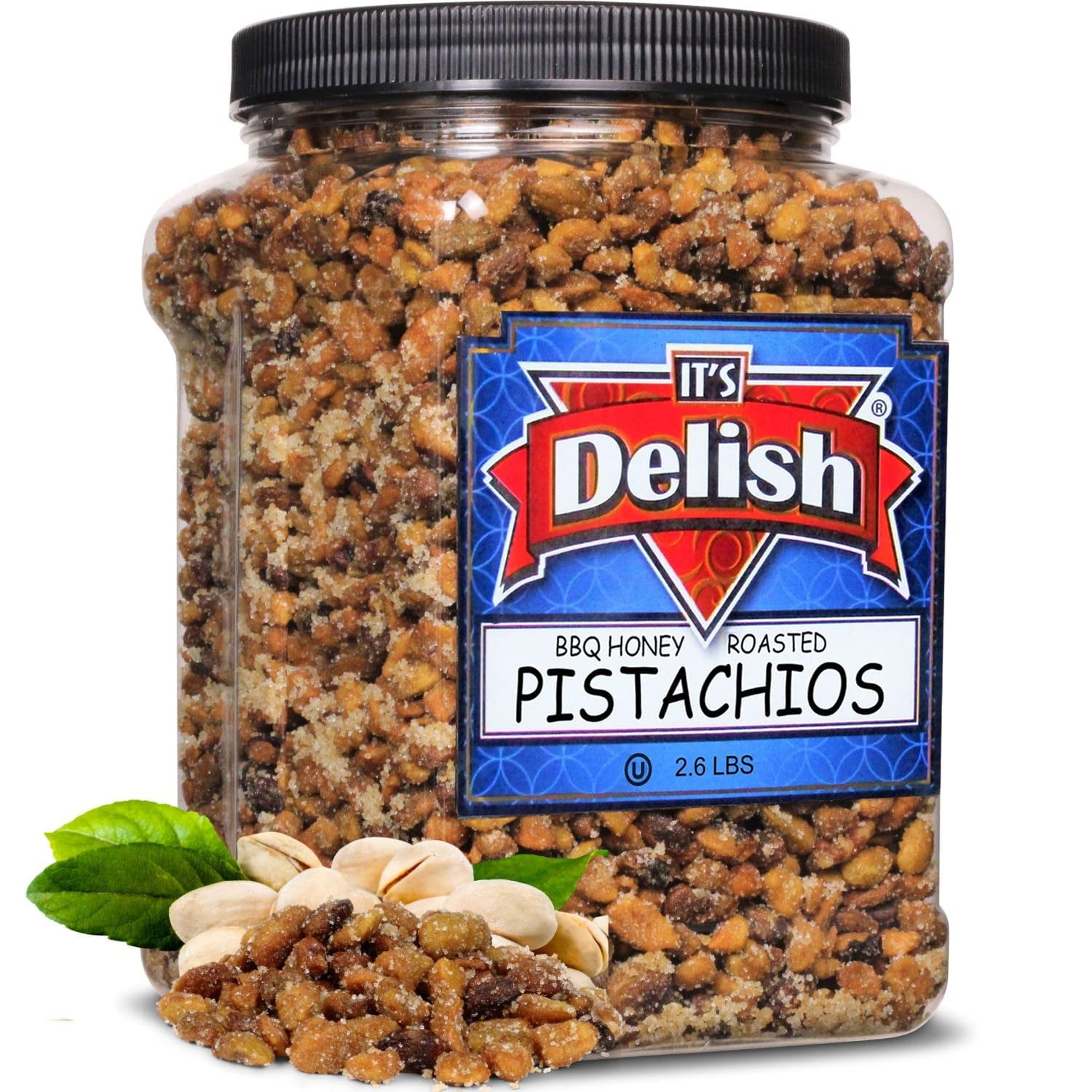 BBQ Roasted Pistachio (Shelled, No Shell) By , 2.6 LBS Reusable Jumbo