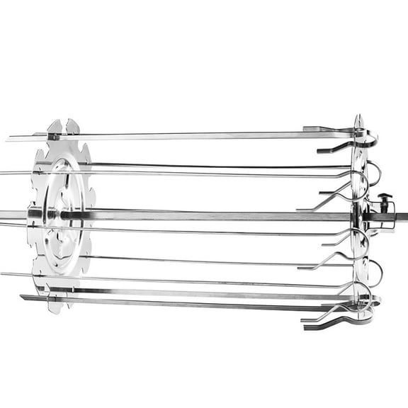 BBQ Roaster Rotisserie Skewers Needle Cage Oven Kebab Grill Stainless Steel Barbecue Tools for Electric Oven