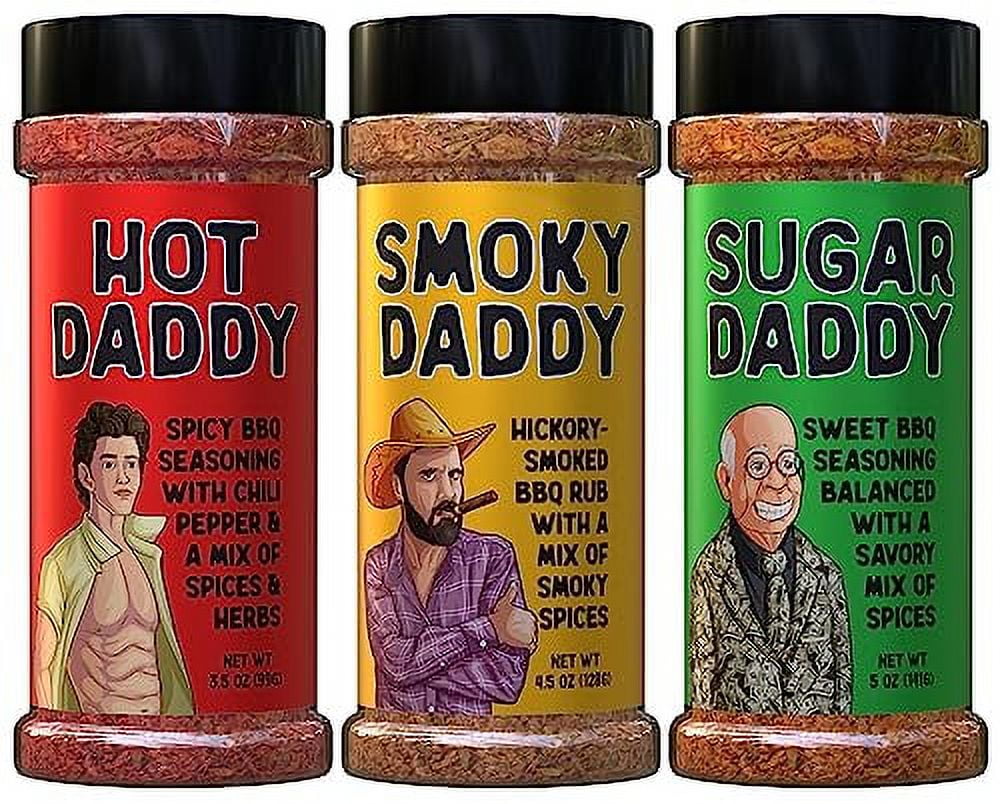 BBQ Rub Dad Gift Set Sugar Daddy, Hot Daddy, Smoky Daddy. Barbecue