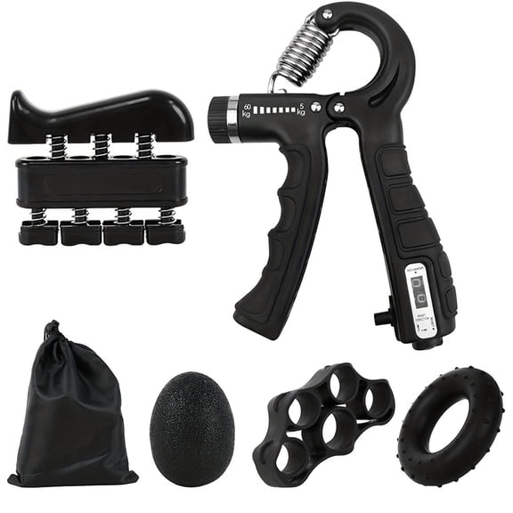 Hand Grip Strengthener,Forearm Strengthener,Grip Strength Trainer Kit,Hand Grips Strengthener Kit,5-in-1, Adjustable Resistance for Finger Wrist,Muscle Building and Injury Recover