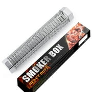 BBQ Smoke Tube for Pellets Grill, Stainless Steel BBQ Cold Smoker Generator Tube, 5 Hours of Billowing Hot or Cold Smoking-12  Hexagon