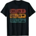 thumbnail image 1 of BBQ Smoker Chillin' Grillin' Refillin' T-Shirt, 1 of 3