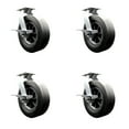thumbnail image 1 of BBQ Smoker Grill Flat Free All Terrain 10 Inch Swivel Caster Set– Service Caster, 1 of 2