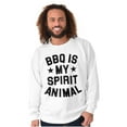 thumbnail image 1 of BBQ Spirit Animal Foodie Saying Unisex Plus Fleece Graphic Sweatshirt Brisco Brands 2X, 1 of 5
